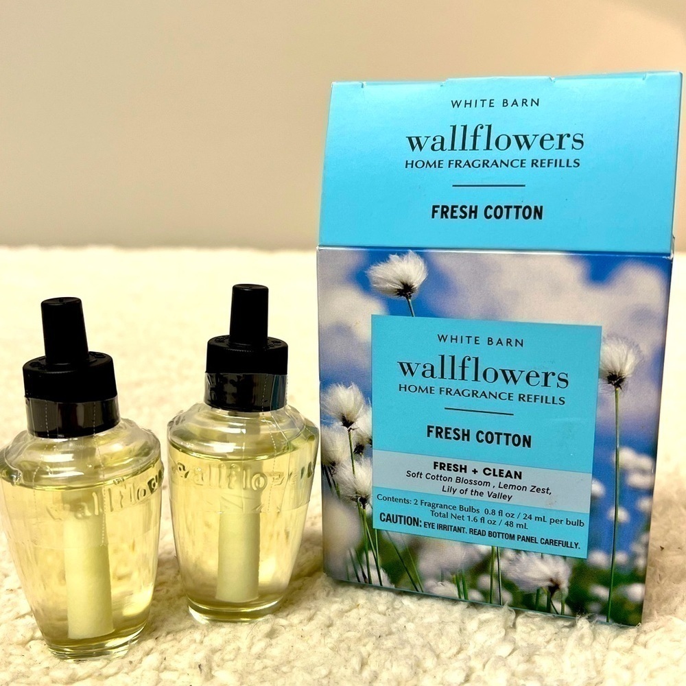 B&BW White Barn "Fresh Cotton" Wallflowers Home Fragrance Refills - Picture 6 of 7